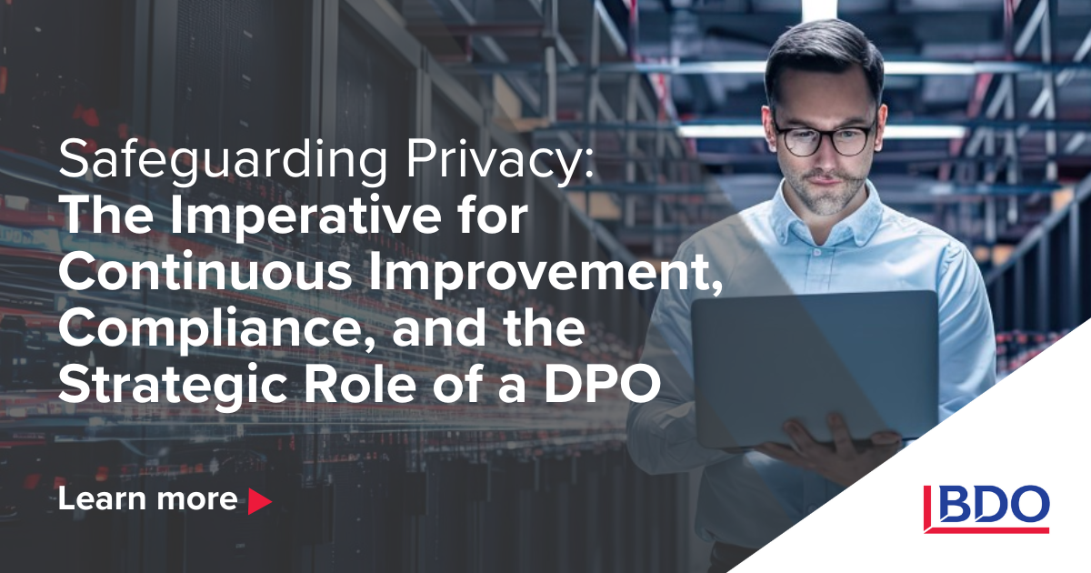 Safeguarding Privacy: The Strategic Role of a DPO - BDO Malta