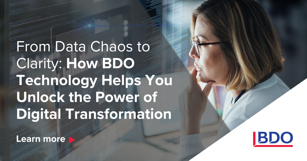 BDO Technology and Digital Transformation - BDO Malta