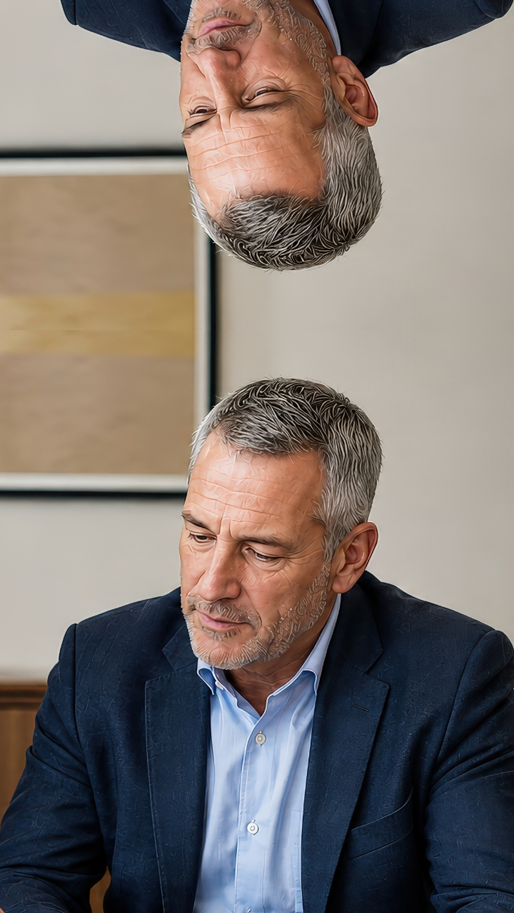 Two business professionals reviewing documents together in an office.