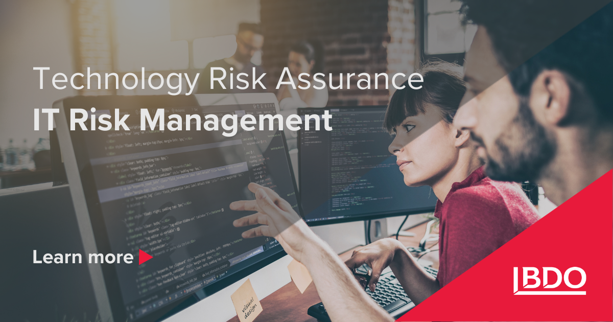 IT Risk Management & Technology Risk - BDO Malta