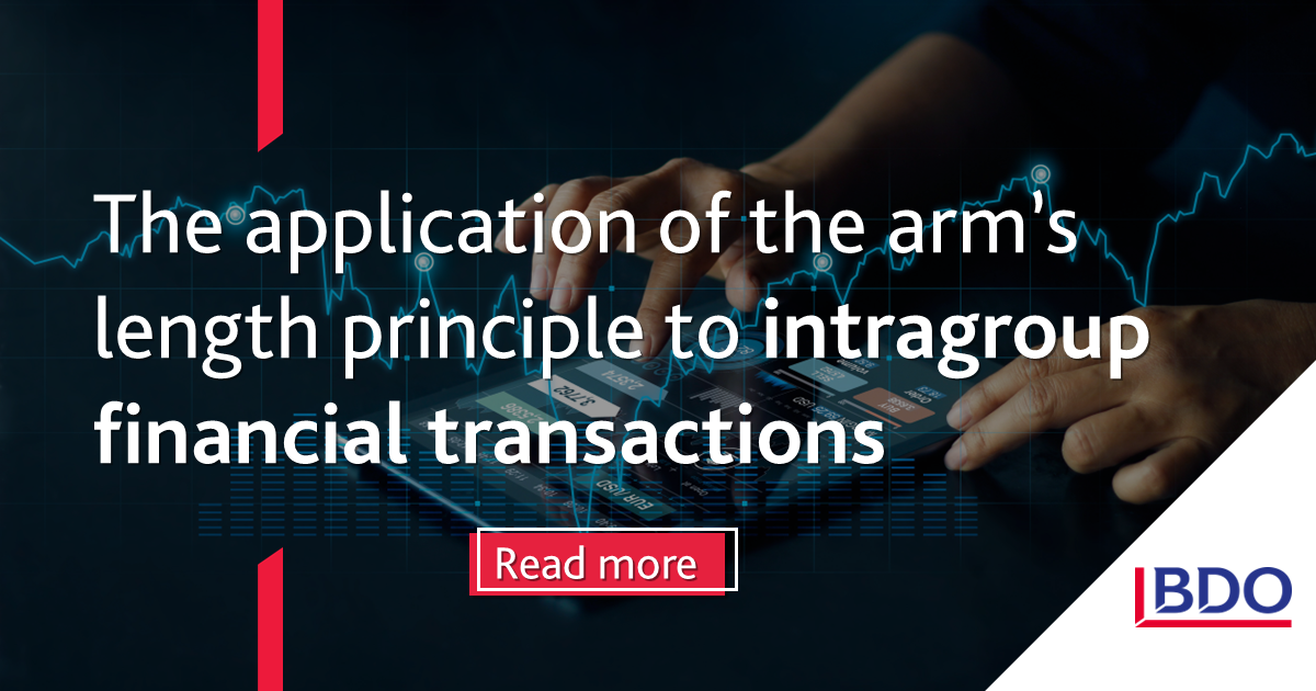 Arm's Length Principle to Intragroup Finances BDO Malta