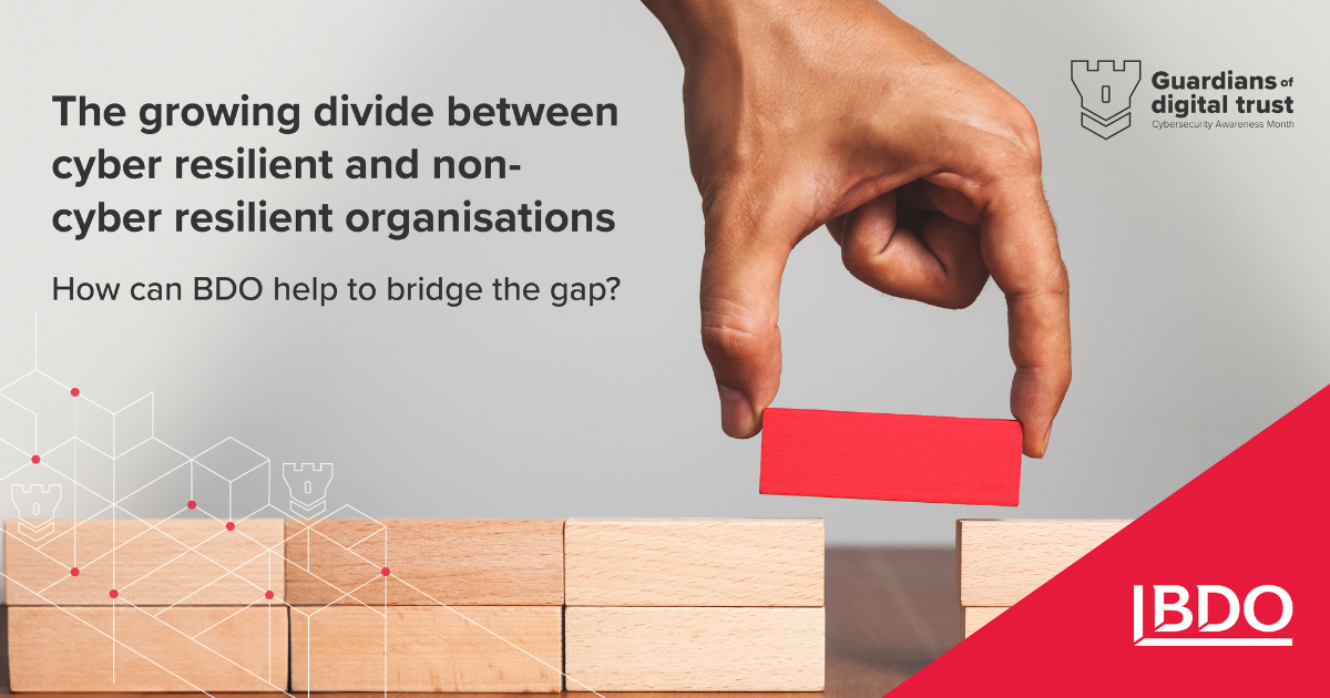 Cyber resilient vs non-cyber resilient organisations - BDO Malta